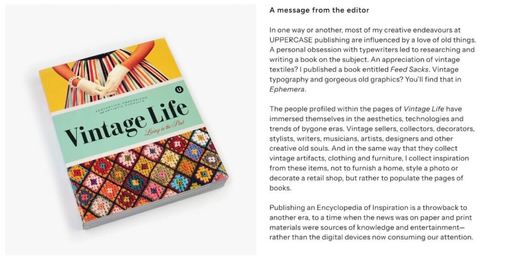 Vintage Life: Aesthetics, Obsessions, and Artistic Pursuits